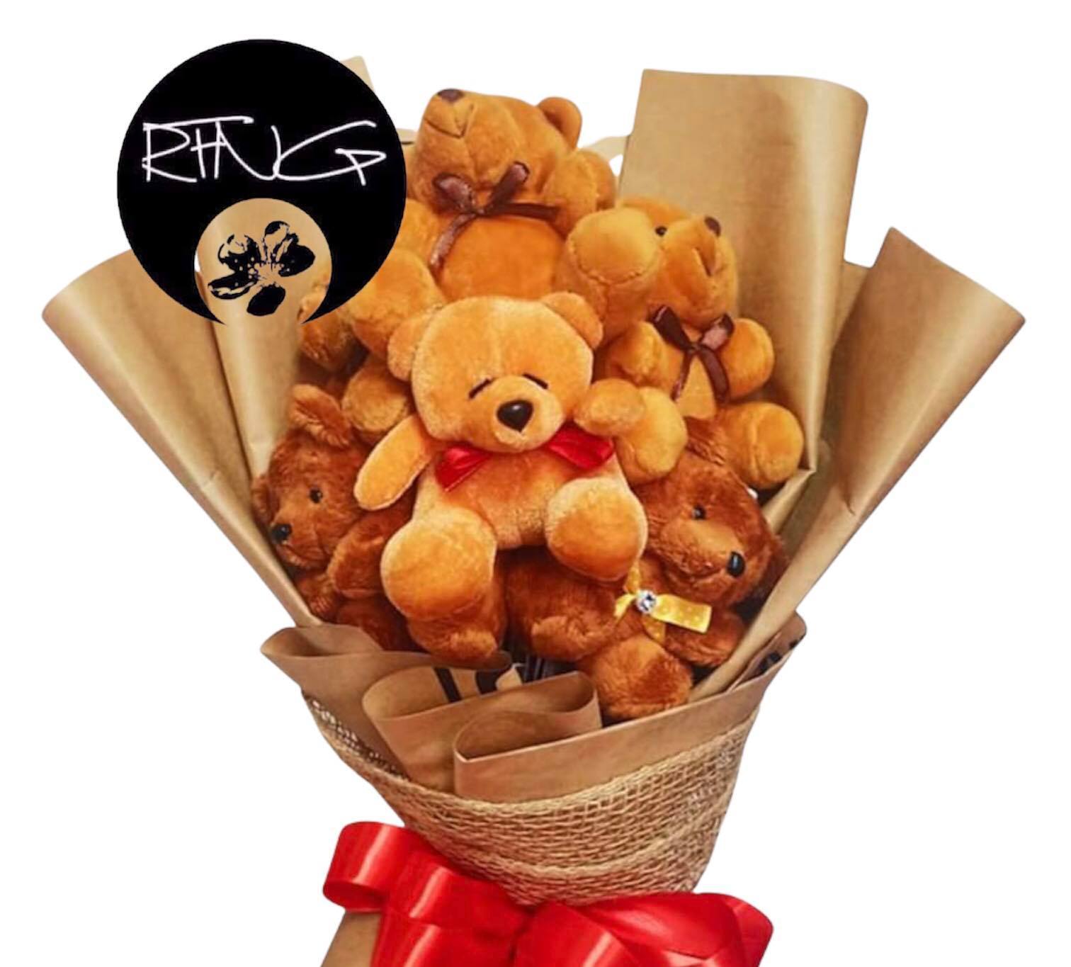 Bouquet of mix chocolate bars +mini bear+ Hb balloon Ch…